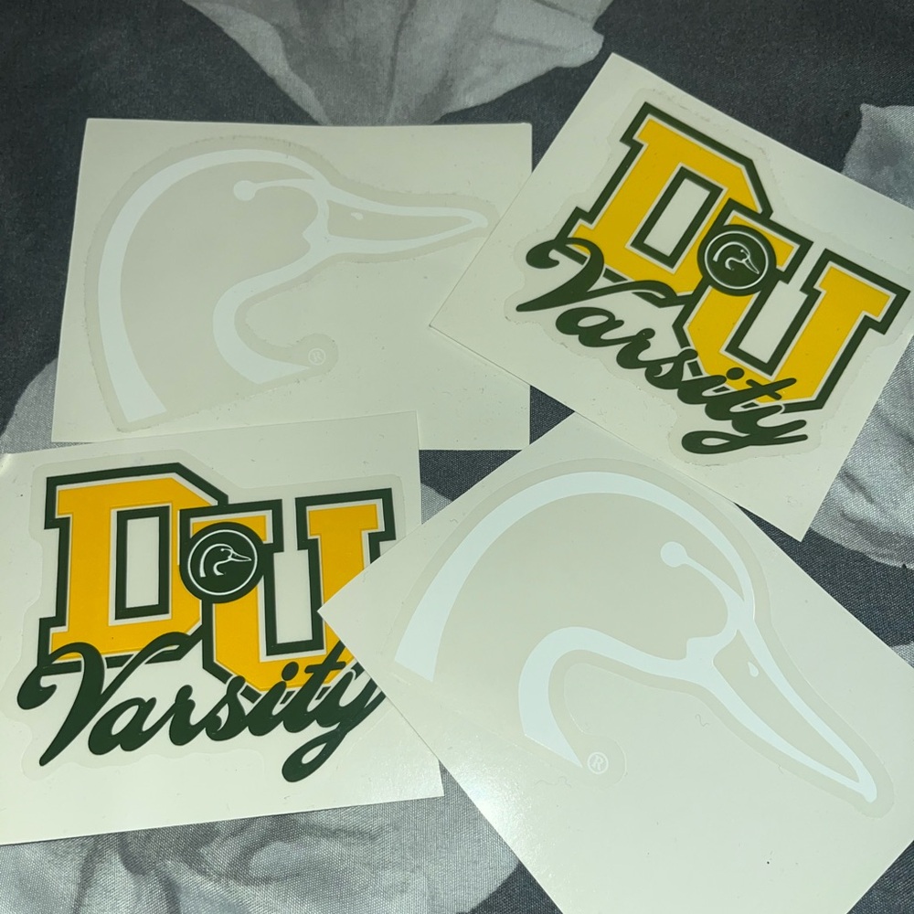 DU Varsity Home Design Stickers - Green and Yellow